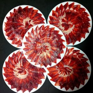 jamon de cebo iberico loncheado por David González